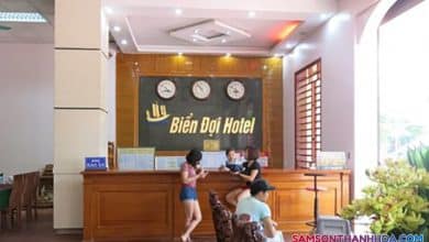 Quầy lễ tân nằm tại tầng 1