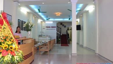 Khu vực lễ tân nằm tại tầng 1