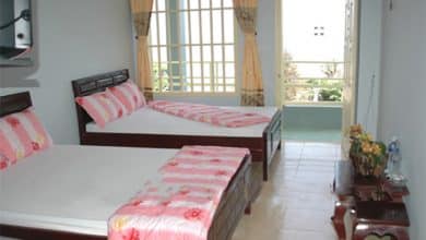 Bên trong phòng nghỉ thoáng mát