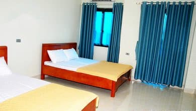 Bên trong phòng nghỉ rộng rãi